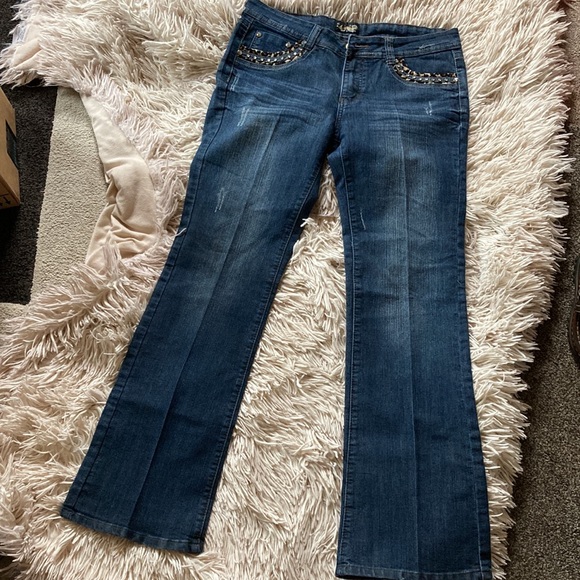 Women’s bling jeans size 11 - Picture 6 of 8